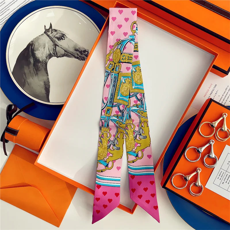 Equestrian Charm Silk Scarf