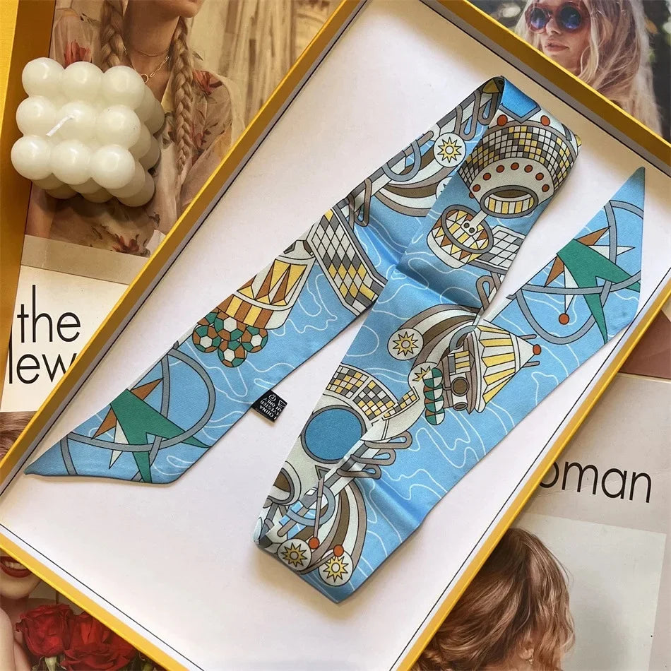 Celestial Metropolis Silk Scarf
