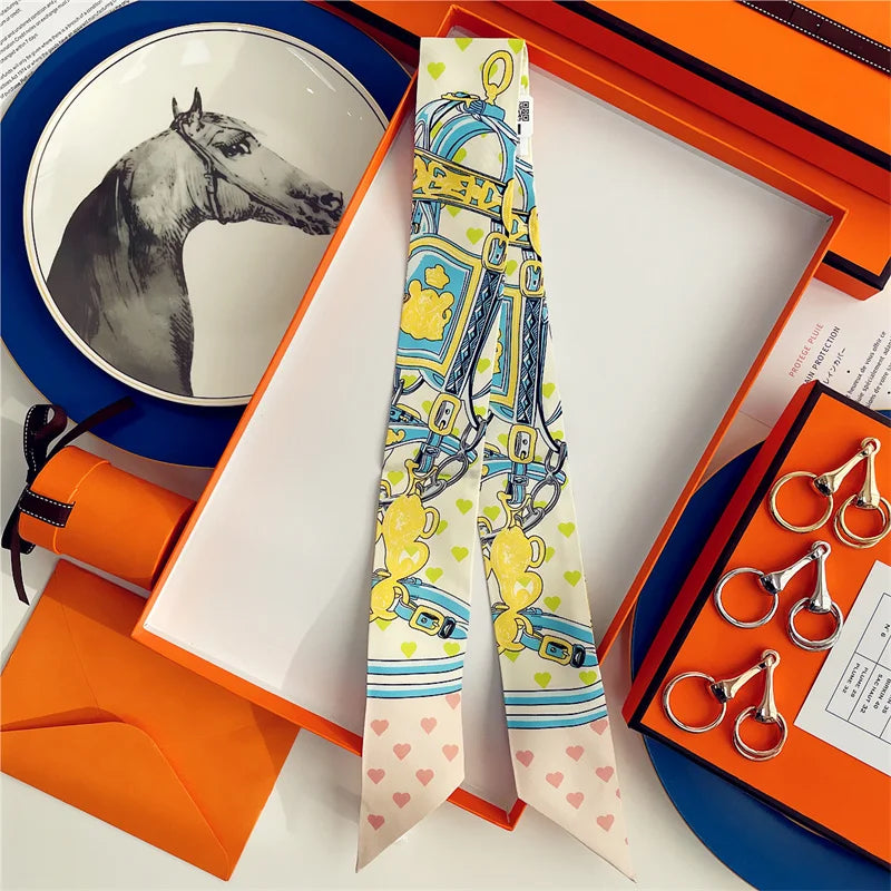 Equestrian Charm Silk Scarf